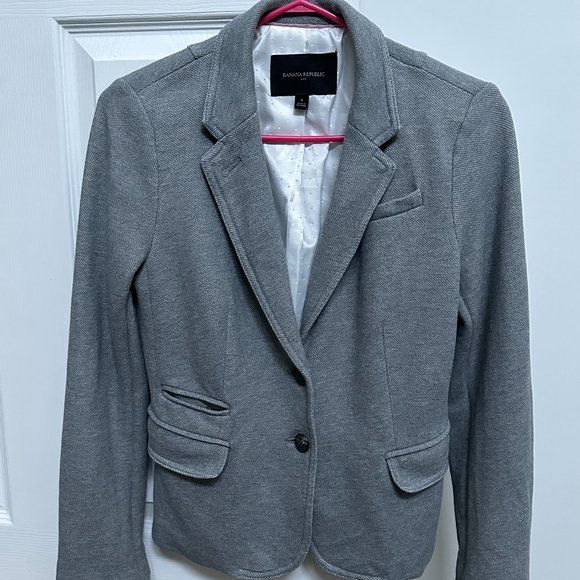 Banana Republic Gray Academy Blazer - Picture 2 of 8